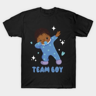 Gender Reveal Party Team boy Baby Announcement Gift For Men Women kids T-Shirt